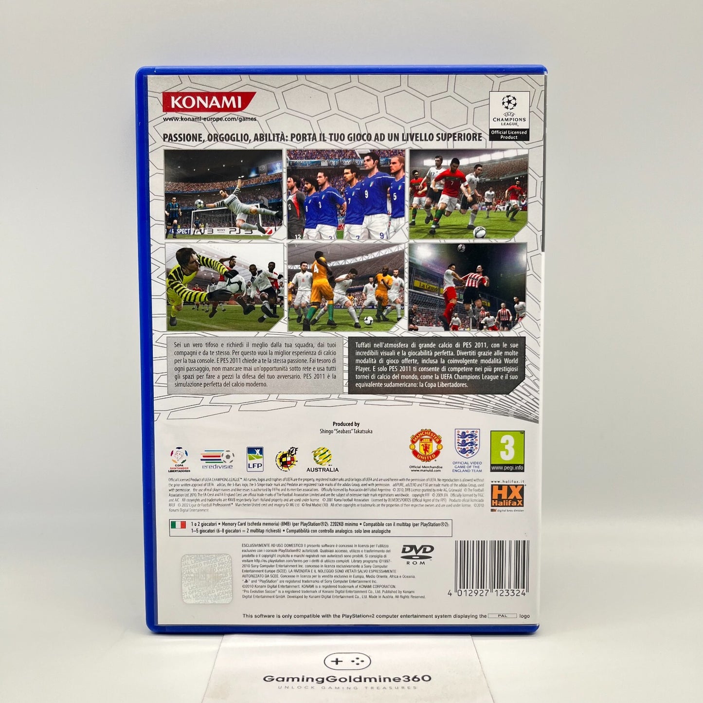 PES 2011 PS3 Italiano Completo Pro Evolution Soccer Konamy Sony PlayStation 2