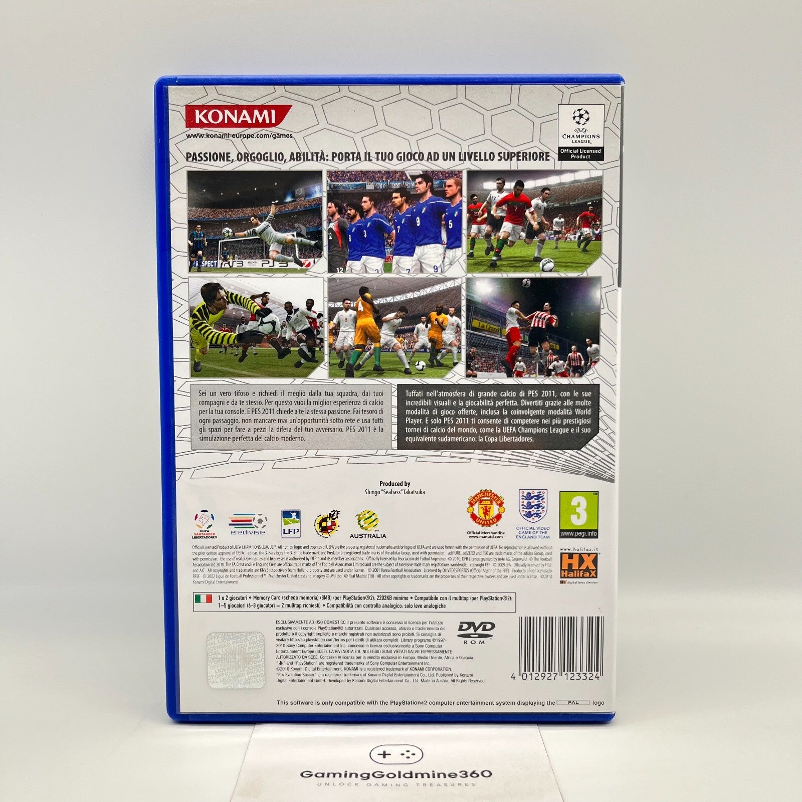 PES 2011 PS3 Italiano Completo Pro Evolution Soccer Konamy Sony PlayStation 2