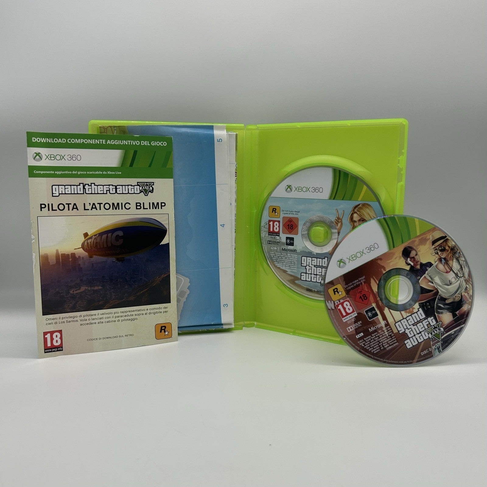 GTA 5 Grand Theft Auto V Xbox 360 PAL ITA Completo 2 Dischi Mappa Los Santos