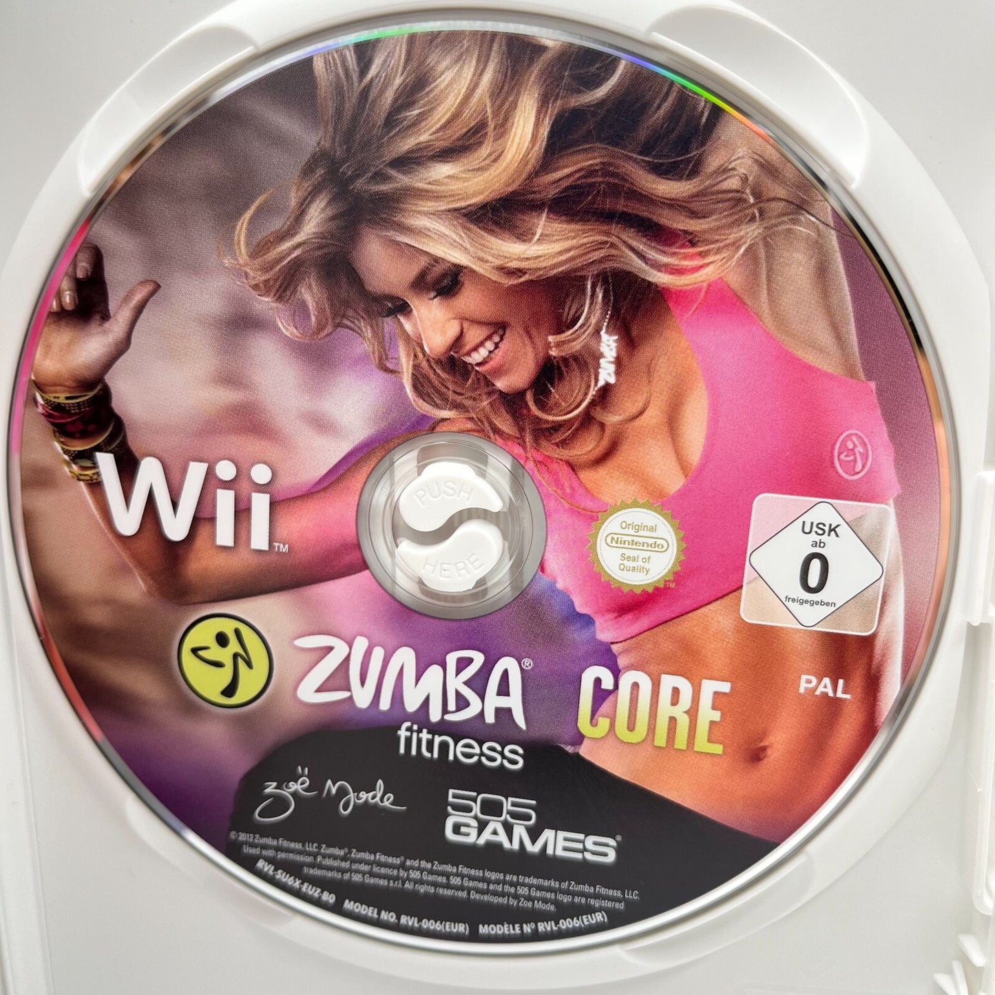 ZUMBA Fitness Core Nintendo Wii Italiano Completo con CINTURA, Scatola e Manuale