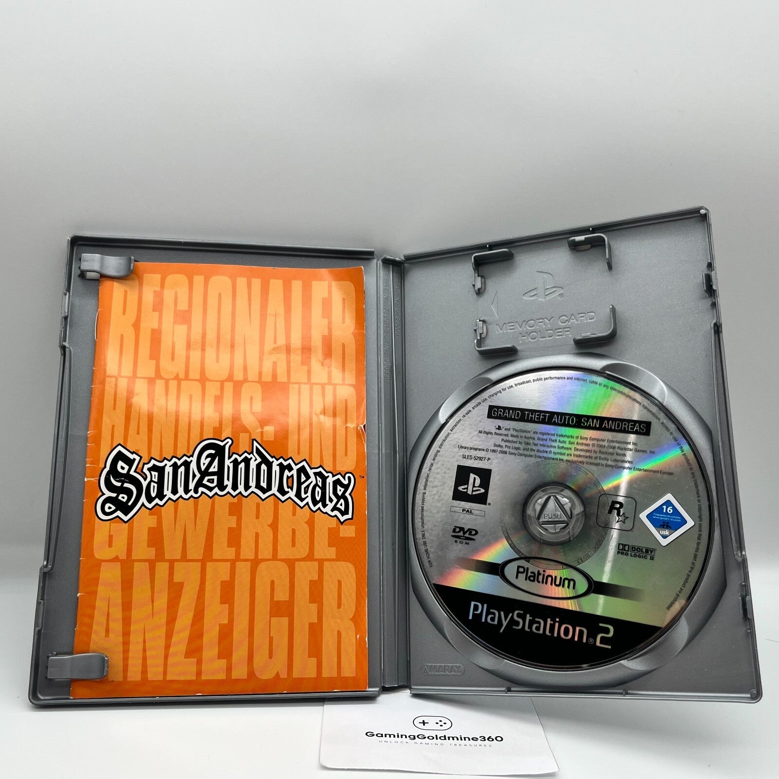 GTA San Andreas PS2 Grand Theft Auto PlayStation 2 Completo PAL Multilingua