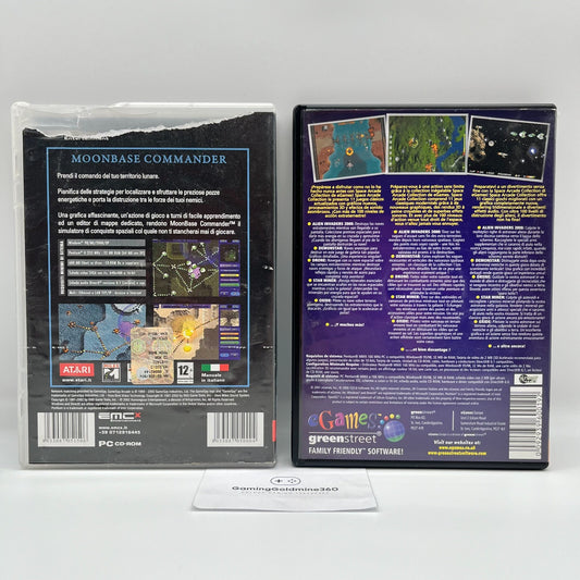 Moonbase Commander + Space Arcade Collection PC CD-Rom Italiano Giochi Computer