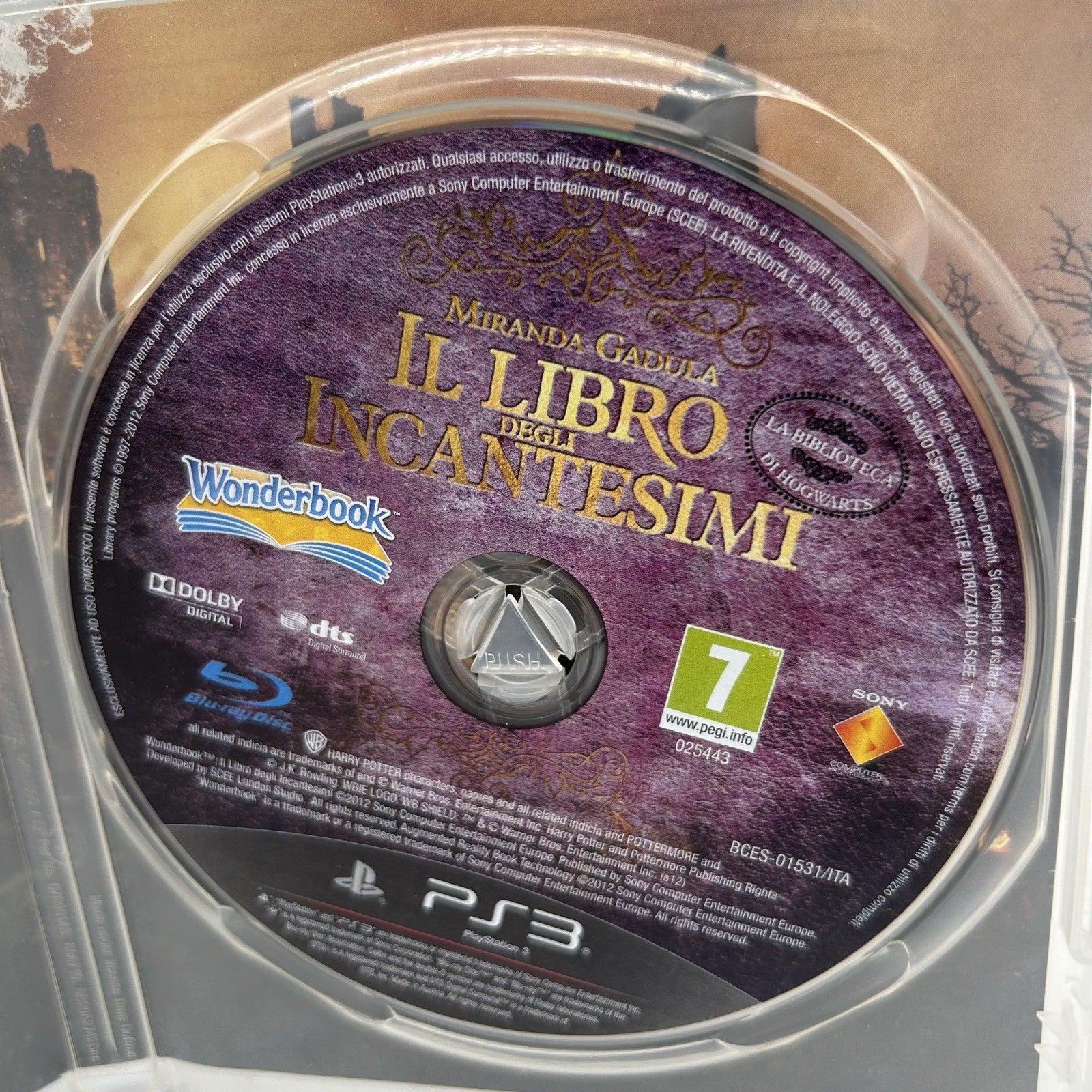 Wonderbook Il Libro degli Incantesimi PS3 PAL ITA J.K. Rowling Solo Gioco Move