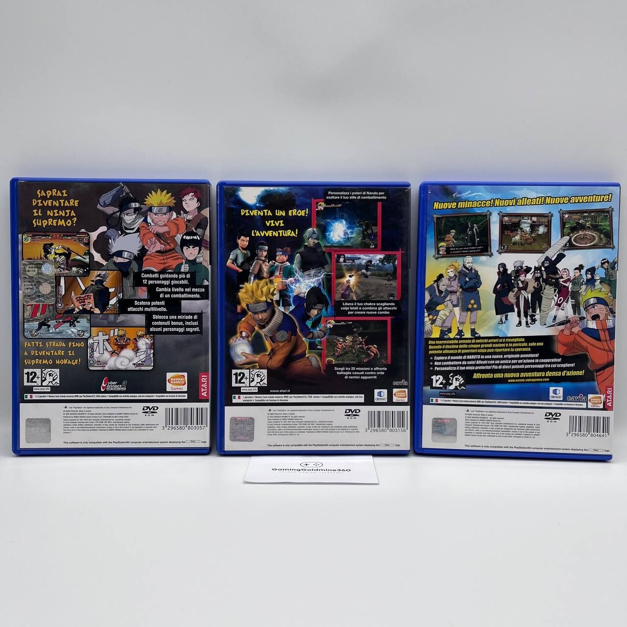 NARUTO Ultimate Ninja + Uzumaki Chronicles 1 & 2 · PS2 Italiano PlayStation 2