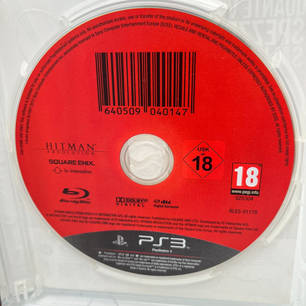 HITMAN Absolution PS3 Italiano Completo con Manuale PAL Sony PlayStation 3 OTTIM