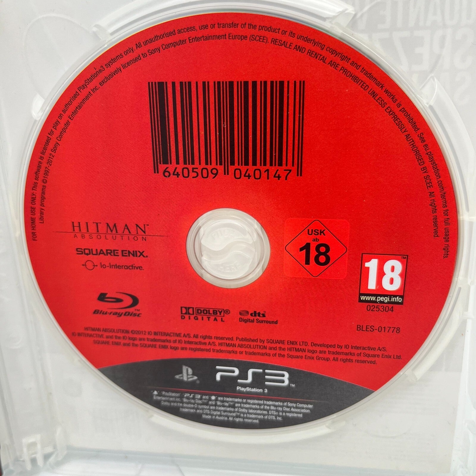 HITMAN Absolution PS3 Italiano Completo con Manuale PAL Sony PlayStation 3 OTTIM