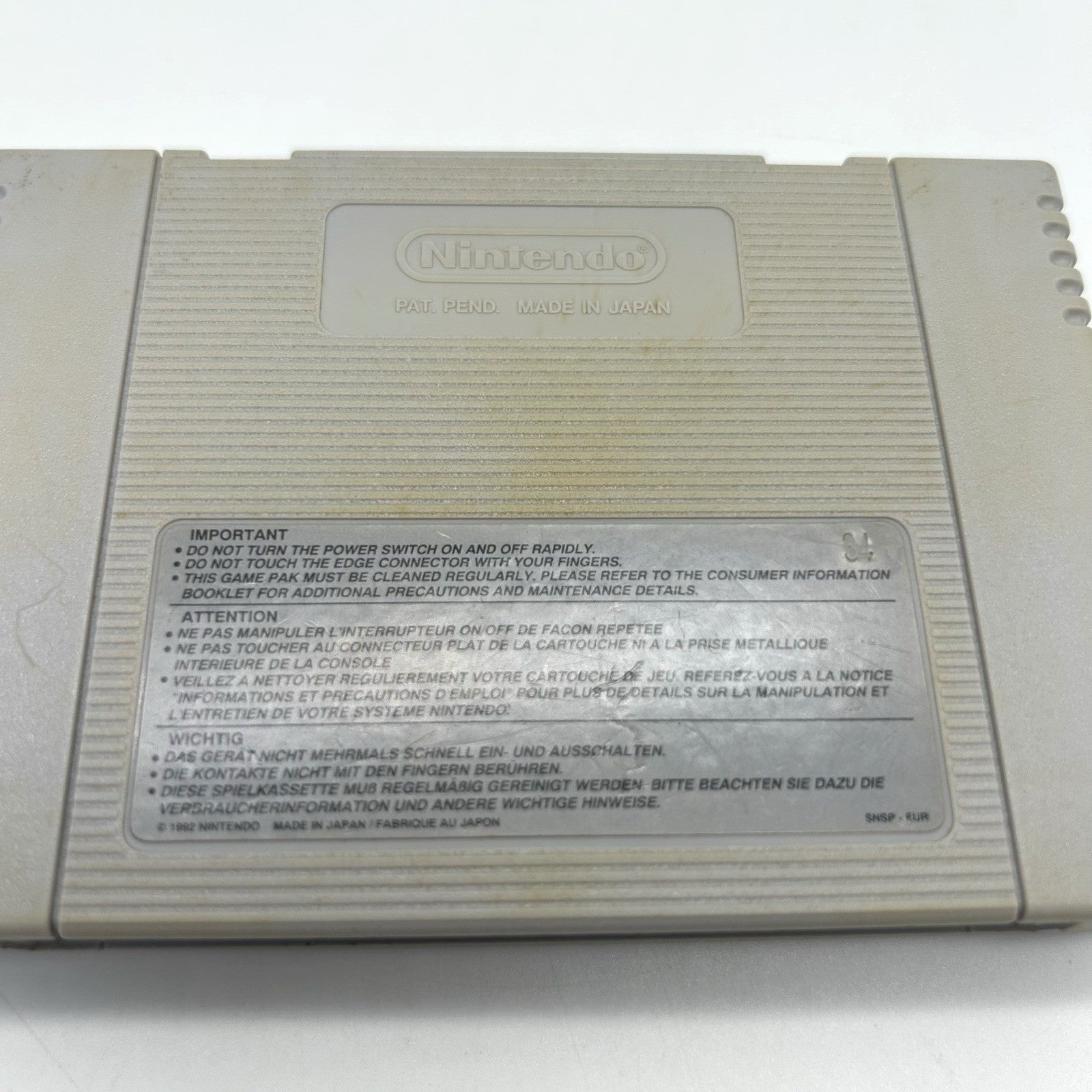Sparkster Konami Super Nintendo SNES PAL EUR Cartuccia Originale Testato
