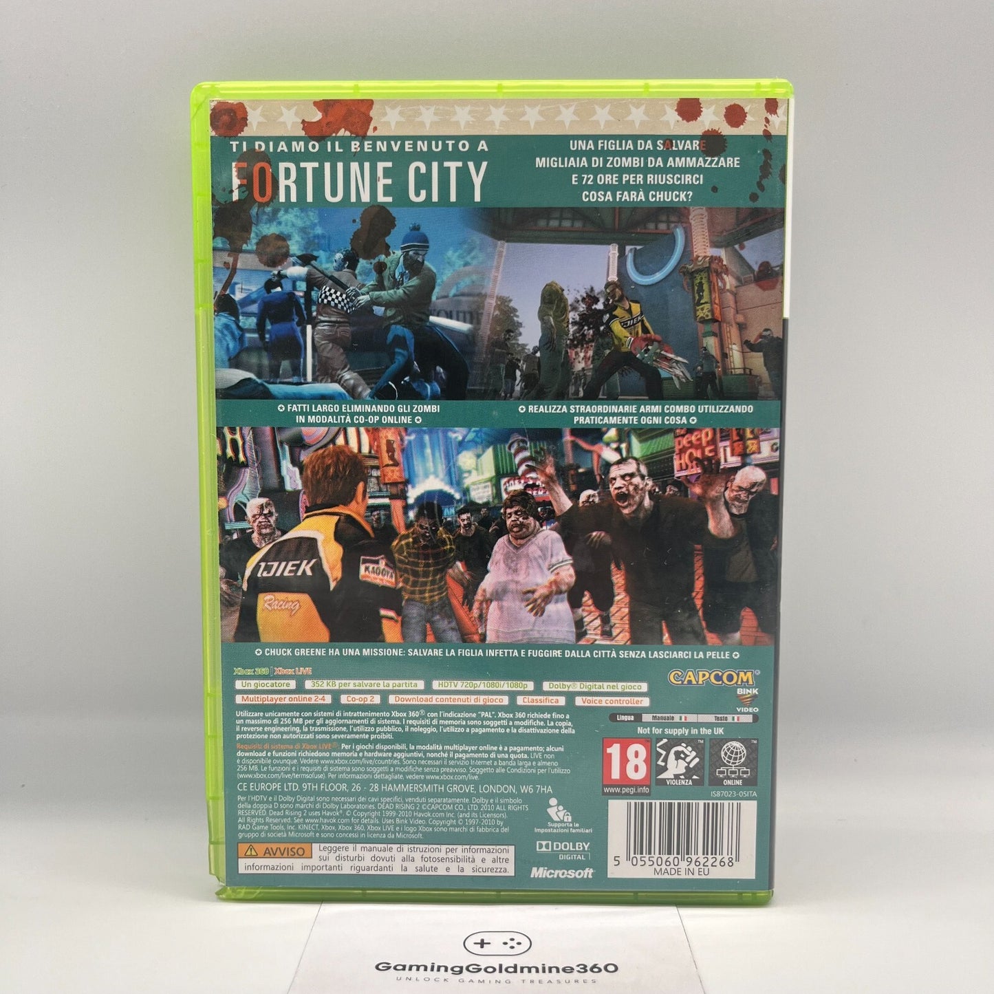 DeadRising 2 Xbox 360 Italiano Completo con Manuale PAL Capcom Microsoft OTTIMO