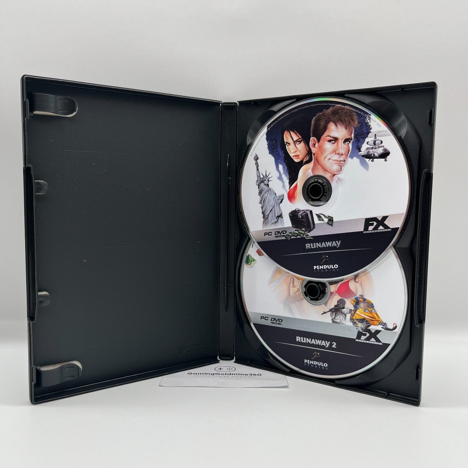 RunAway 2 PC DVD-Rom Italiano Gioco Computer FX Interactive OTTIME CONDIZIONI