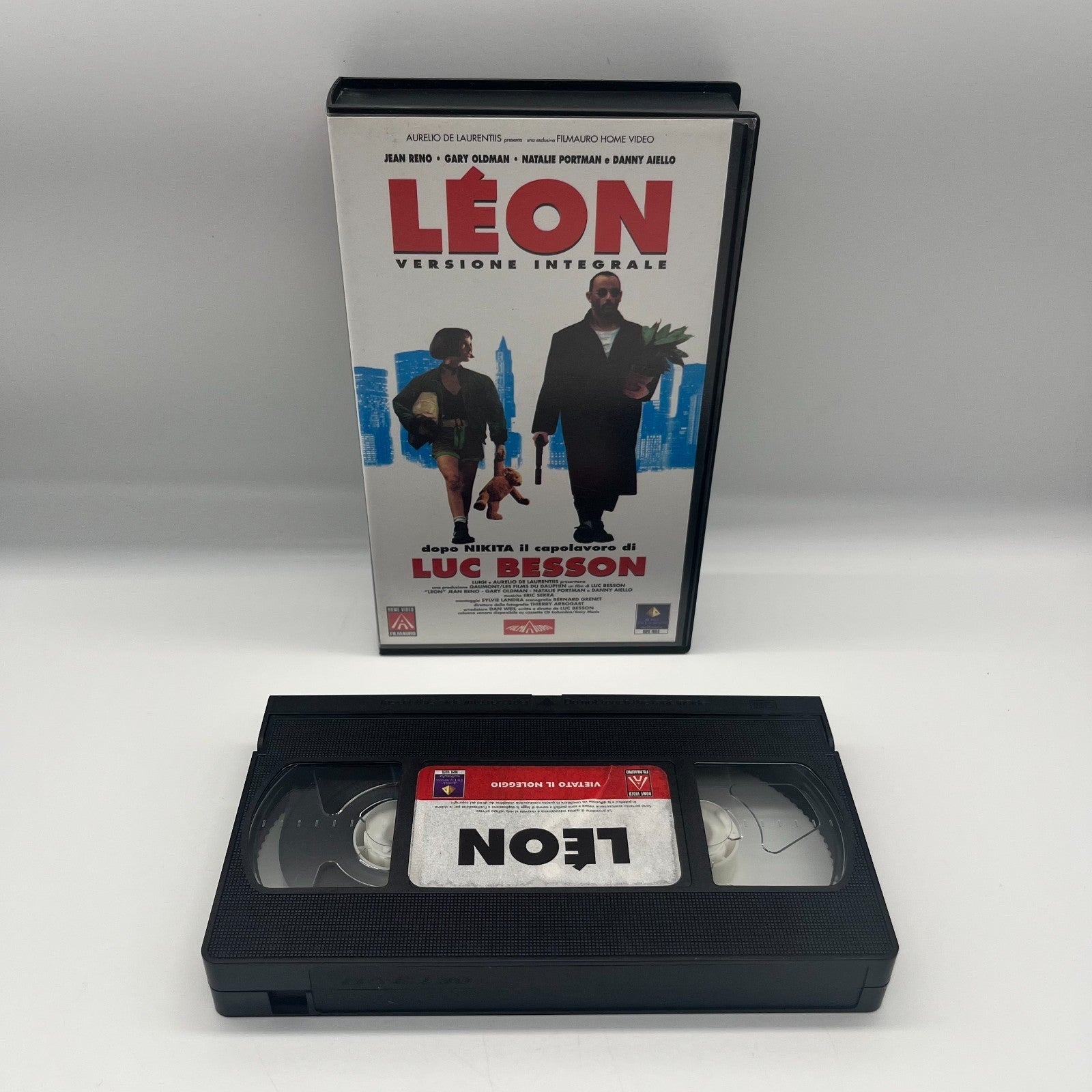 Léon Versione Integrale VHS 1994 Luc Besson Jean Reno Natalie Portman Filmauro
