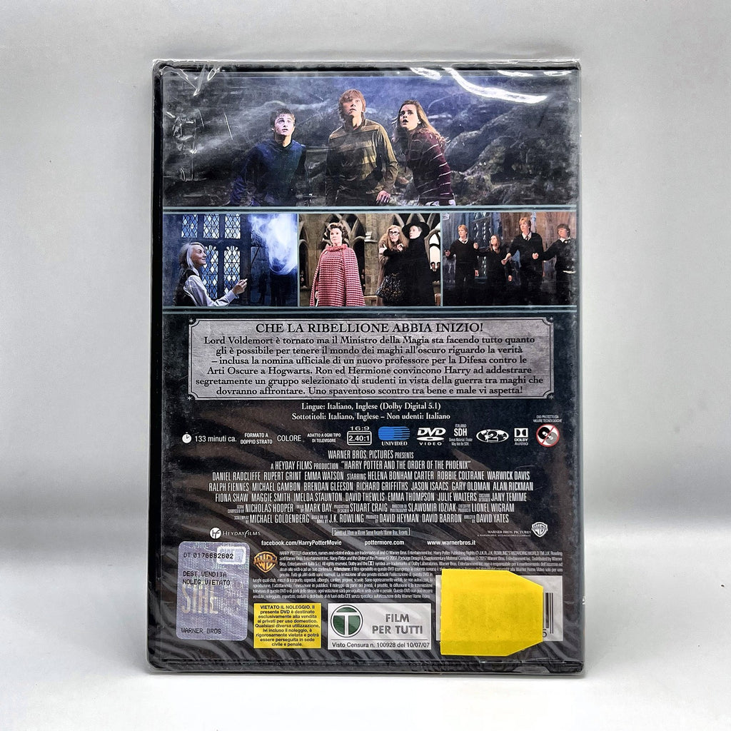 Harry Potter e l'Ordine della Fenice DVD Sigillato Radcliffe Warner ITA