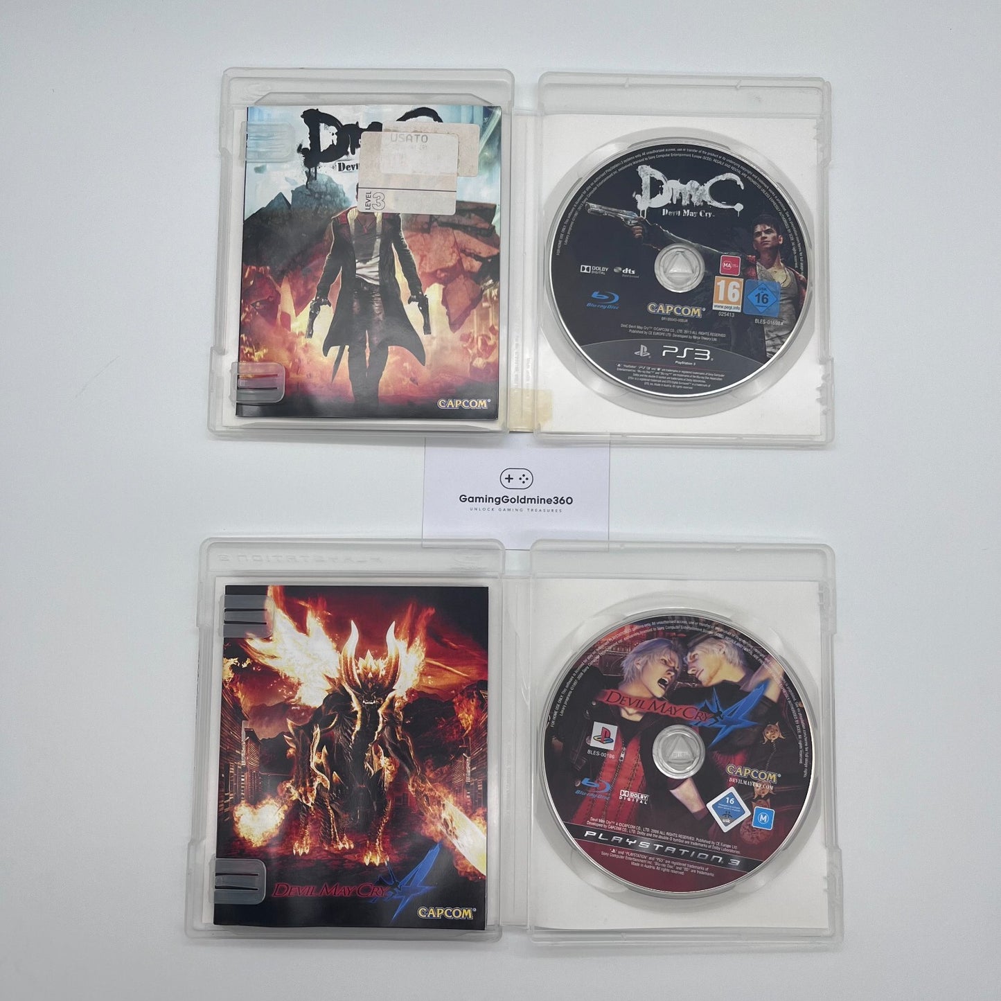 BUNDLE Devil May Cry DMC + 4 PS3 Italiano PAL Completo Capcom Sony PlayStation 3