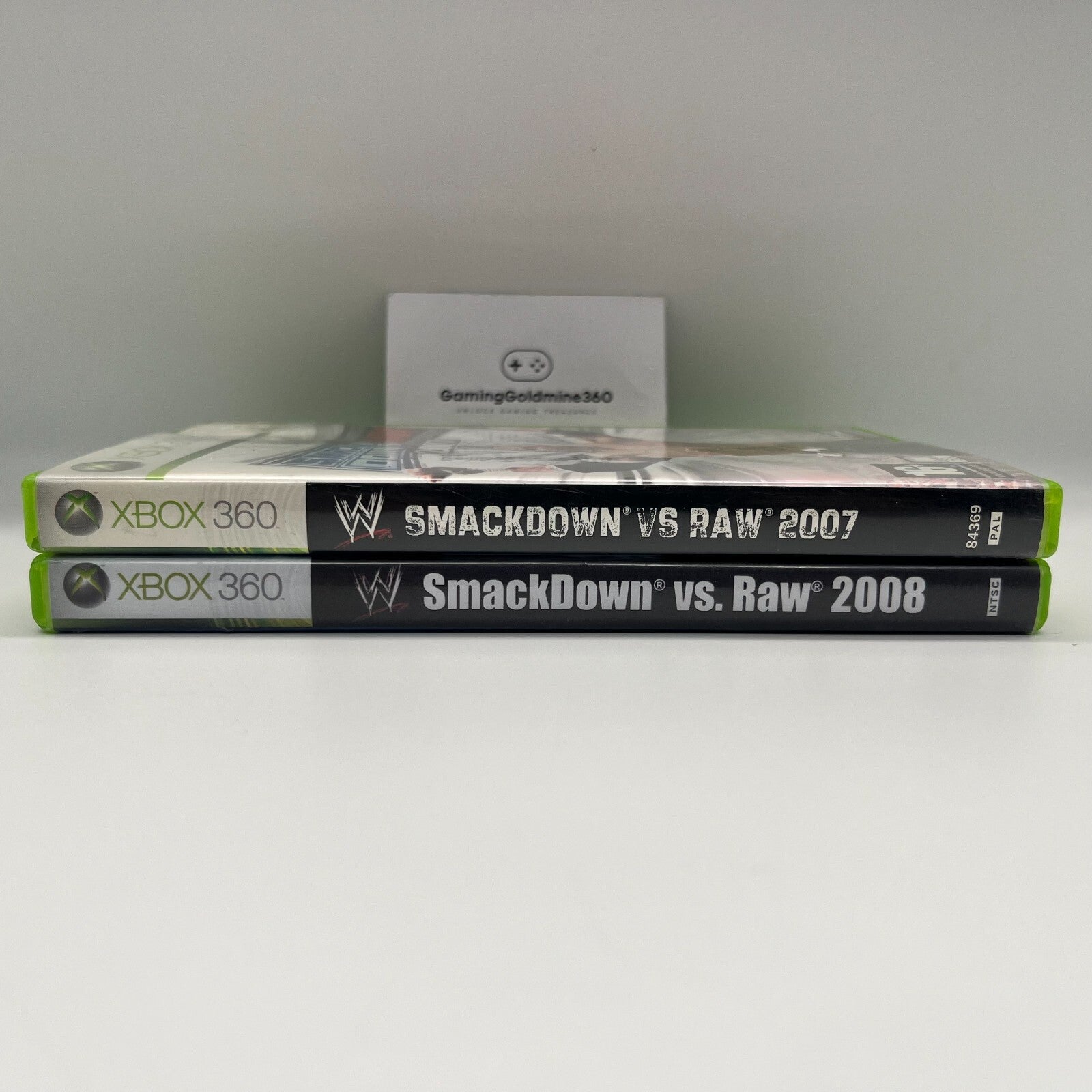 WWE Smackdown vs Raw 2007 + 2008 (cover reprint) Xbox 360 Italiano Completi PAL