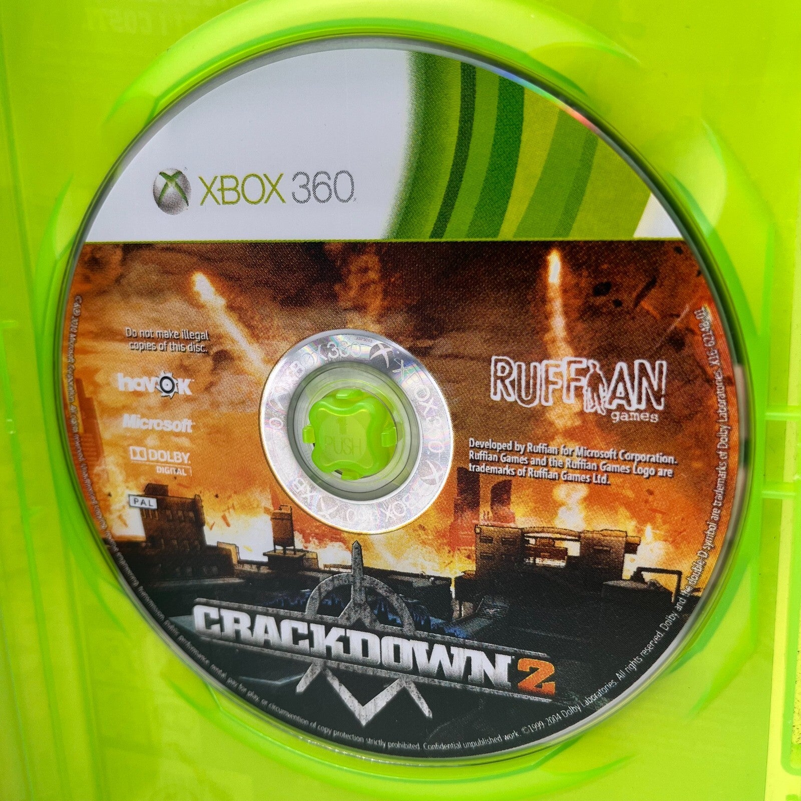 CrackDown 2 Xbox 360 Italiano Completo con Manuale e Poster PAL Microsoft OTTIMO