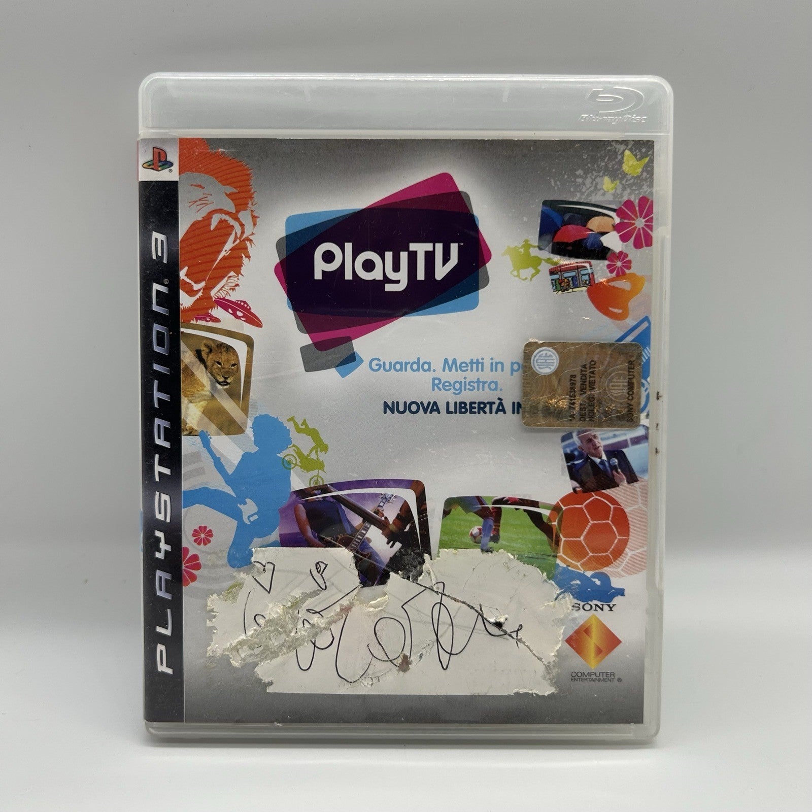 PlayTV PS3 Software Sony PlayStation 3 PAL ITA Disco e Custodia SENZA Tuner