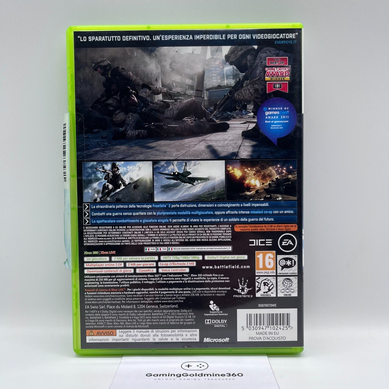 BATTLEFIELD Bad Company 2 + 3 Xbox 360 Italiano Completi EA Microsoft Xbox360