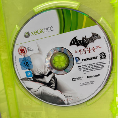 BATMAN Arkham Asylum + Arkham City Xbox 360 PAL Rocksteady WB Eidos Microsoft