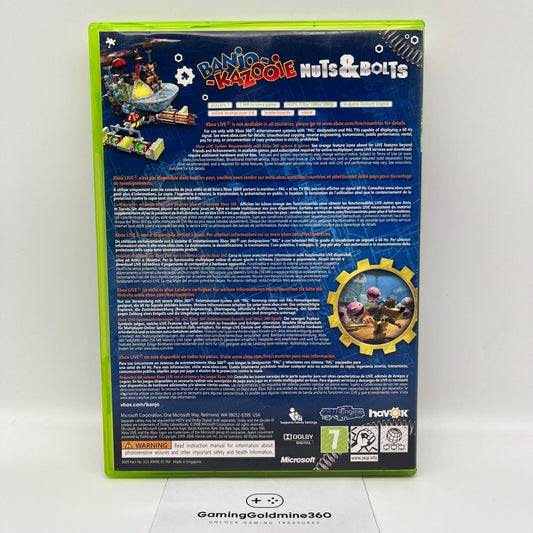 Banjo Kazooie Nuts & Bolts Xbox 360 Italiano Completo con Manuale PAL COME NUOVO