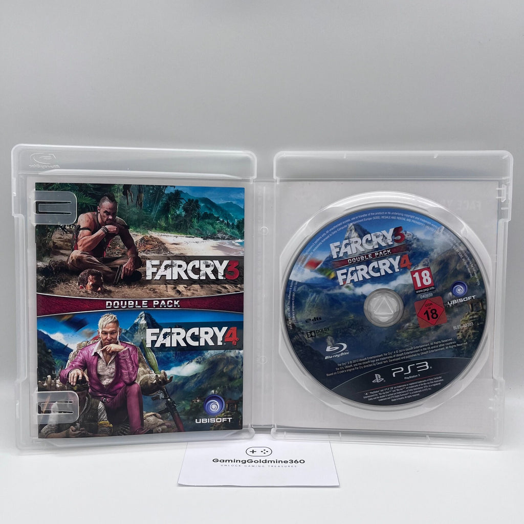 FarCry 3 + 4 DOUBLE PACK PS3 Italiano PAL Completo Ubisoft Sony PlayStation 3