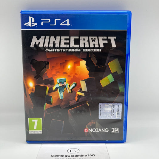 MINECRAFT PlayStation 4 Edition ITALIANO Completo PAL Mojang Sony PS4 COME NUOVO