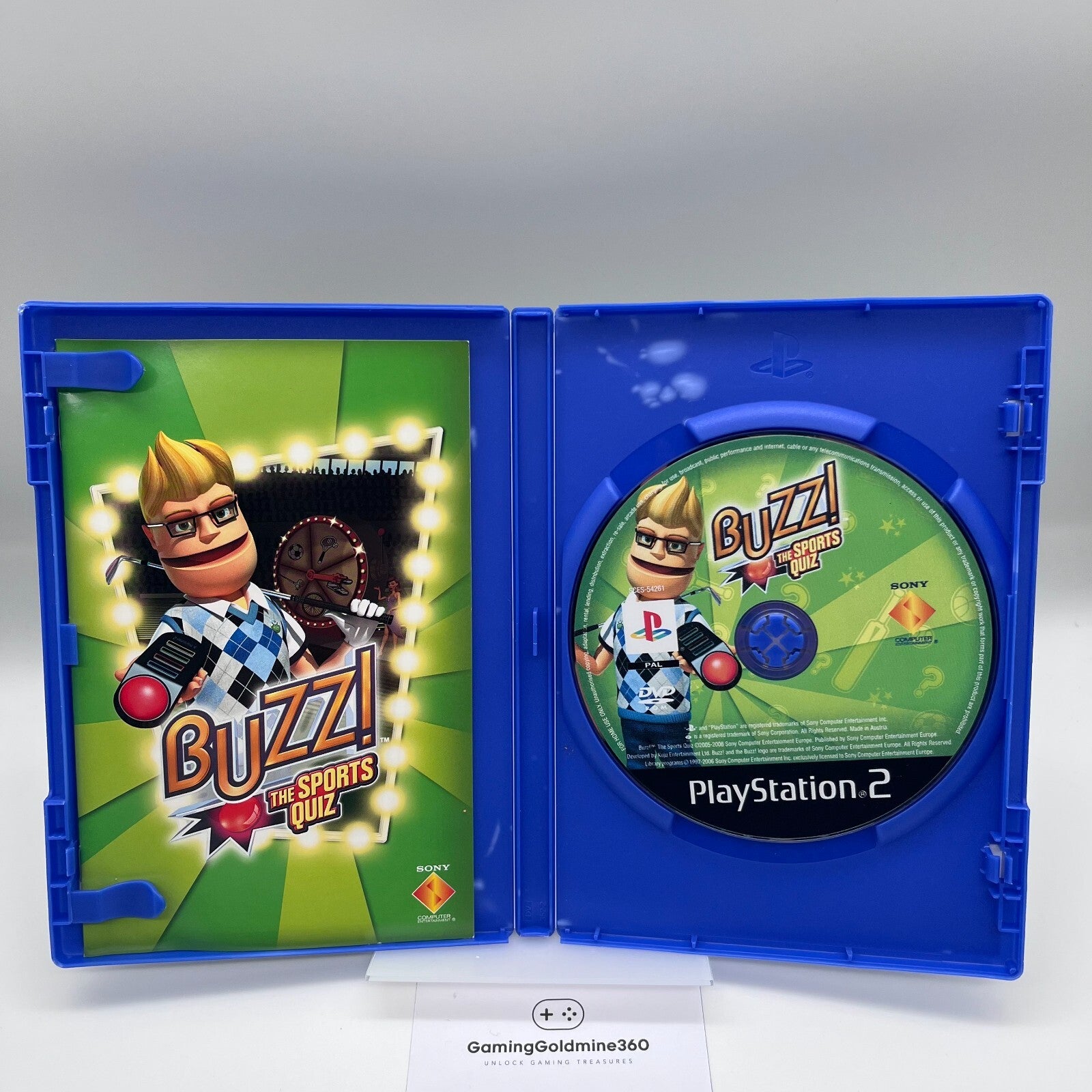 Buzz! The Sports Quiz Playstation 2 PAL Italiano COMPLETO con Manuale Sony PS2