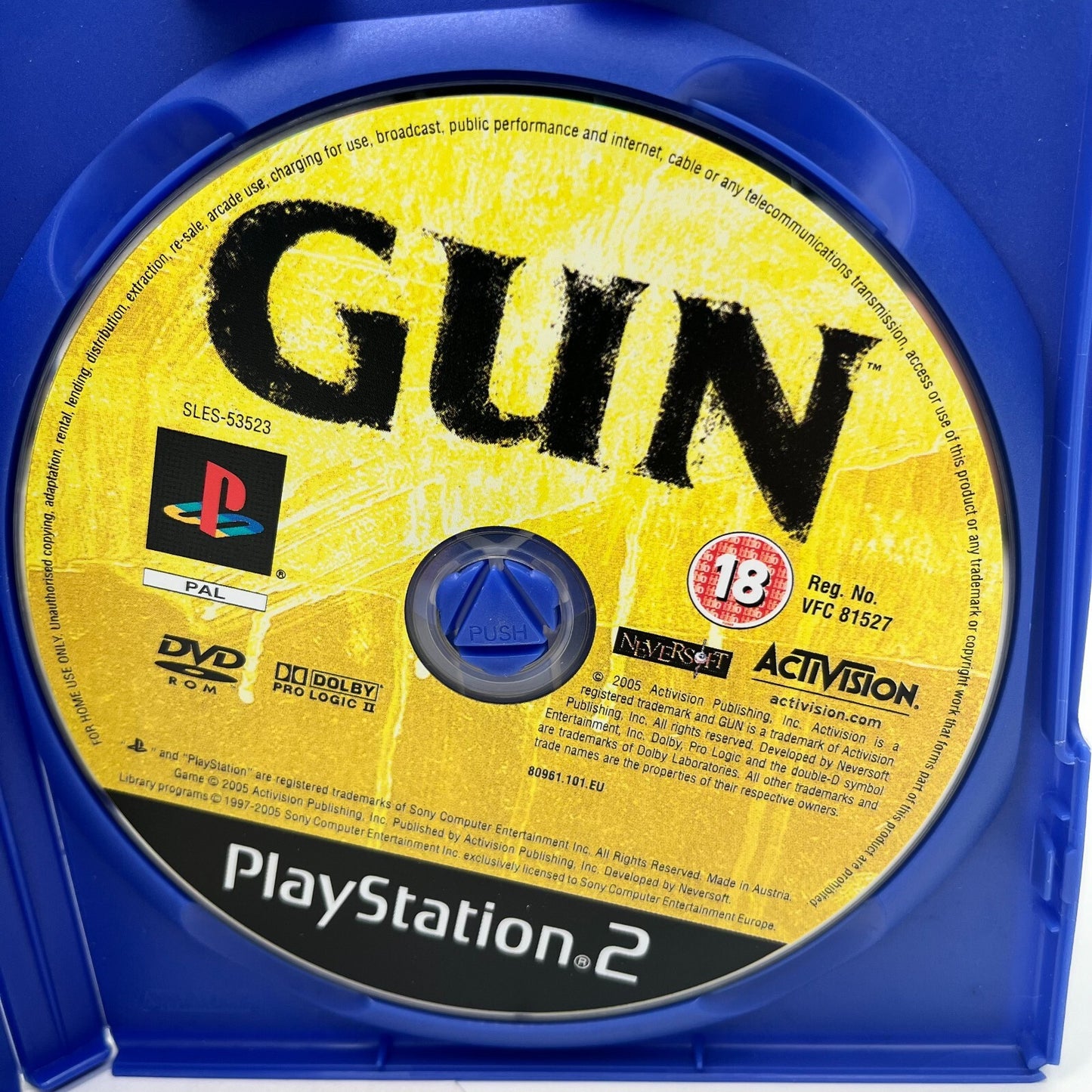 GUN PS2 Italiano Completo con Manuale PAL Gioco Activision Sony PlayStation 2