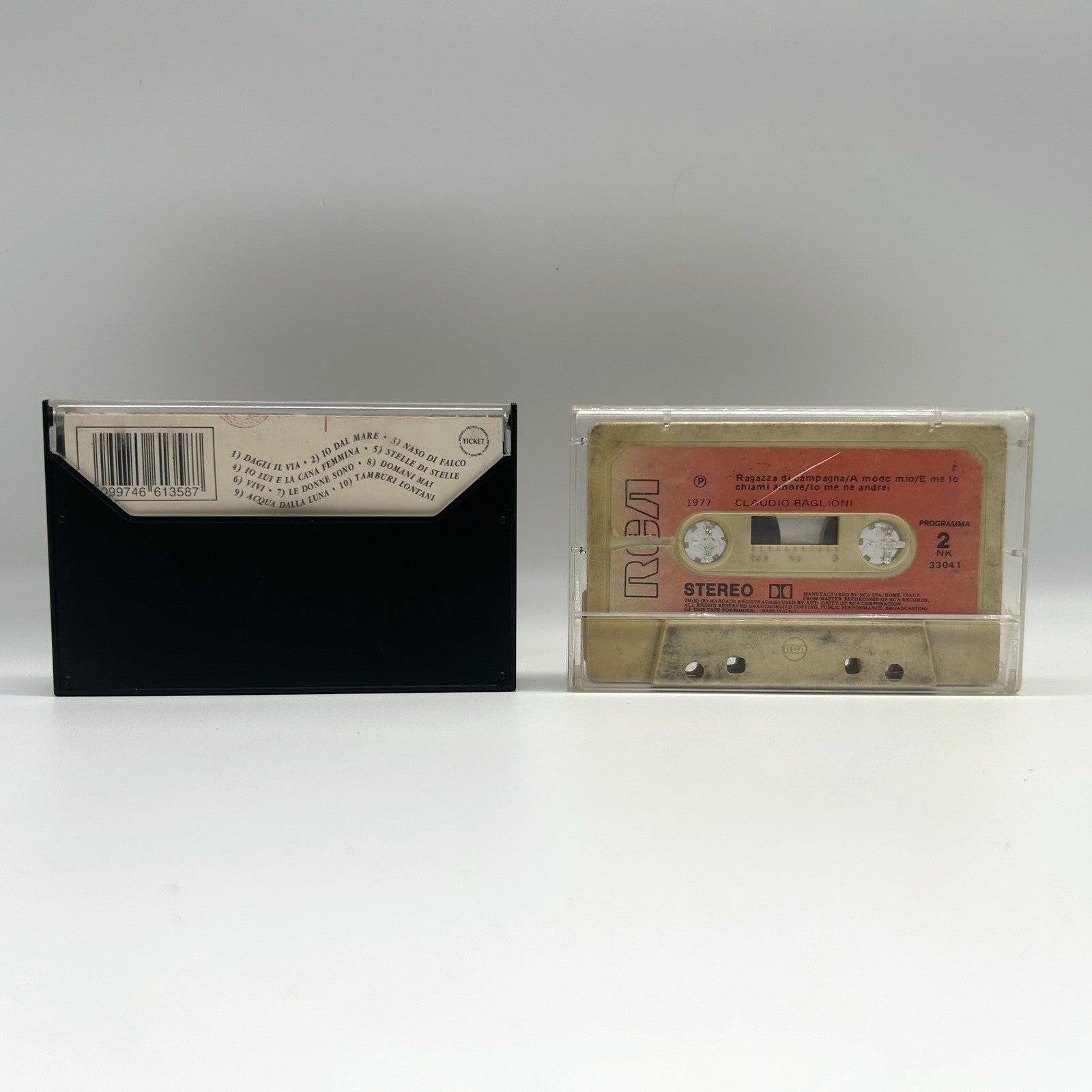 Claudio Baglioni Lotto 2 Musicassette MC Oltre CBS 1990 e RCA Anni 70 Testate