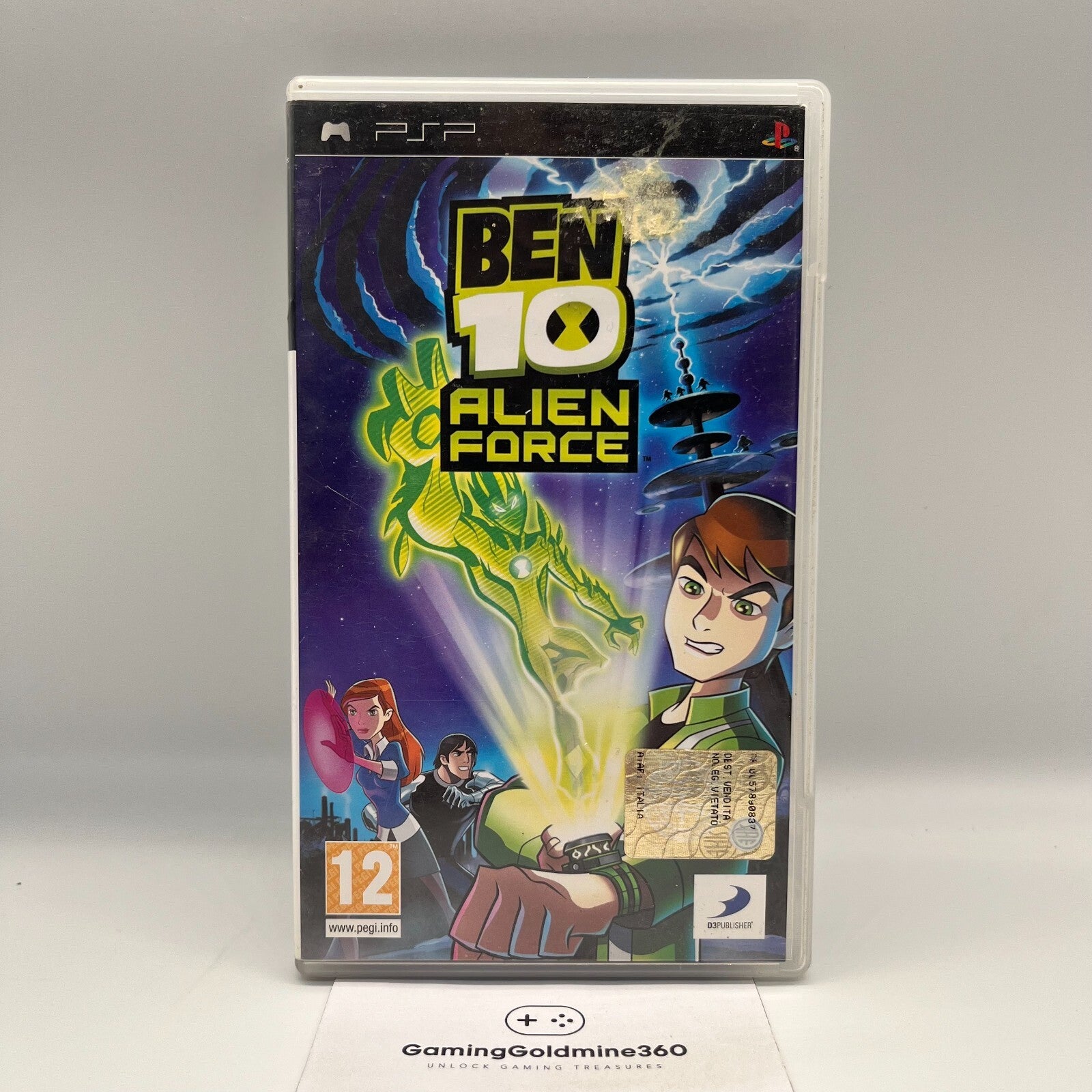 BEN 10 Alien Force PSP Italiano Completo Manuale PAL Sony PlayStation Portable