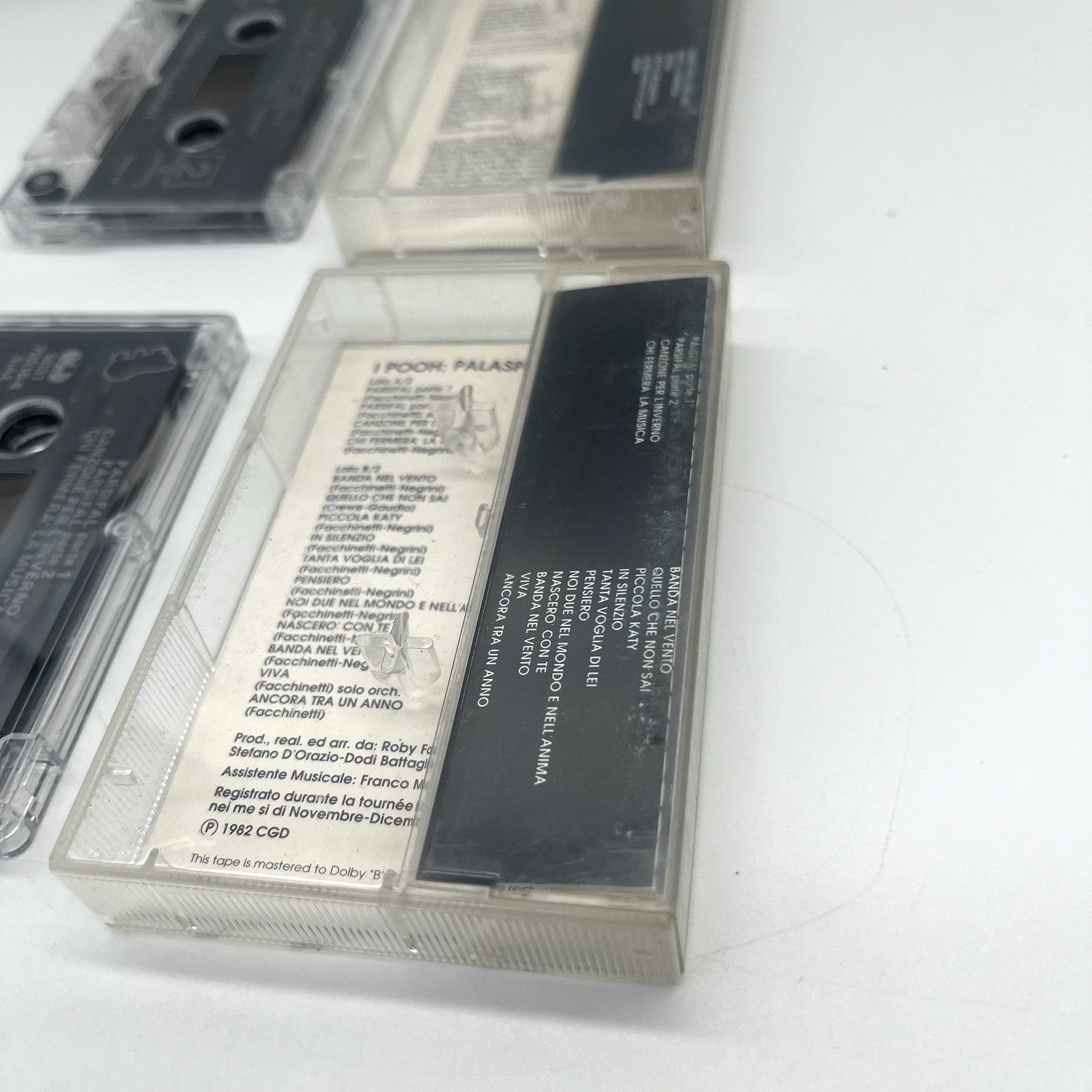 Pooh Palasport Musicassetta Doppia MC CGD 1982 Live Italiana Vintage Testata