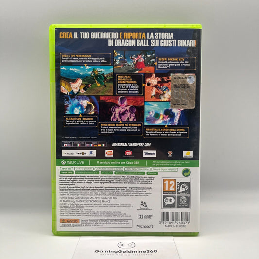 DRAGONBALL XenoVerse Xbox 360 Italiano PAL Bandai Namco Microsoft Xbox360 OTTIMO