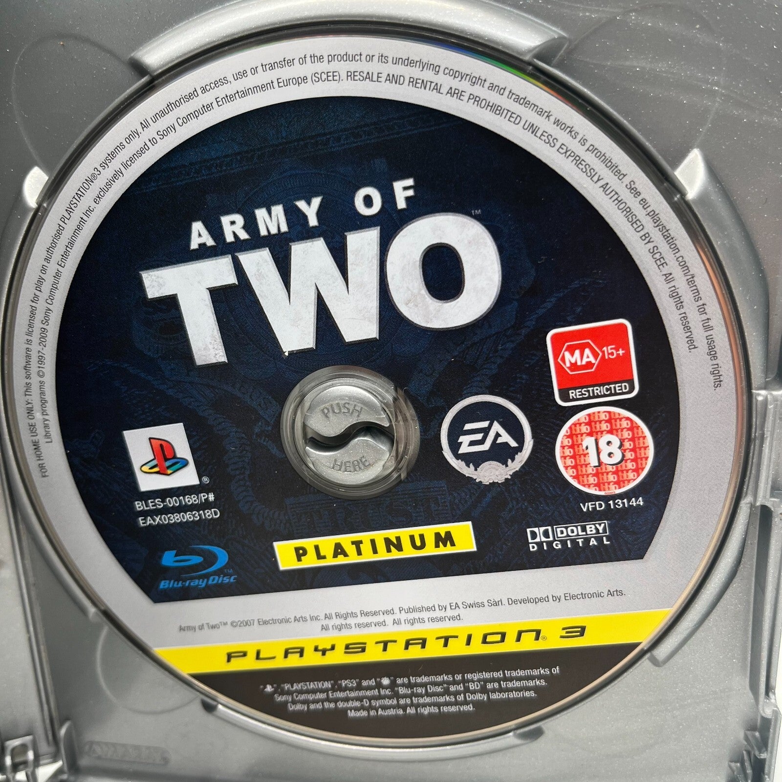 Army of Two PS3 Italiano PAL EA Sony PlayStation 3 Platinum OTTIME CONDIZIONI