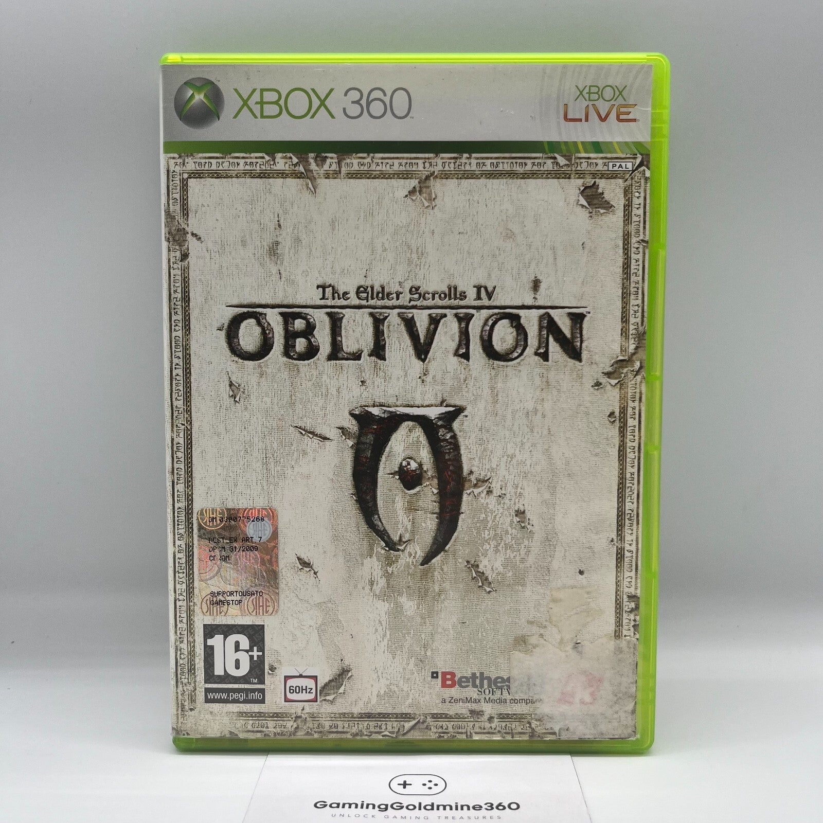 The Elder Scrolls IV OBLIVION + V SKYRIM Xbox 360 Italiano Completi Manuale Mapp