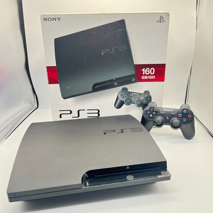 PS3 Slim Console 160GB BOXATA Sony Playstation 3 CECH3004A COMPLETA + Controller