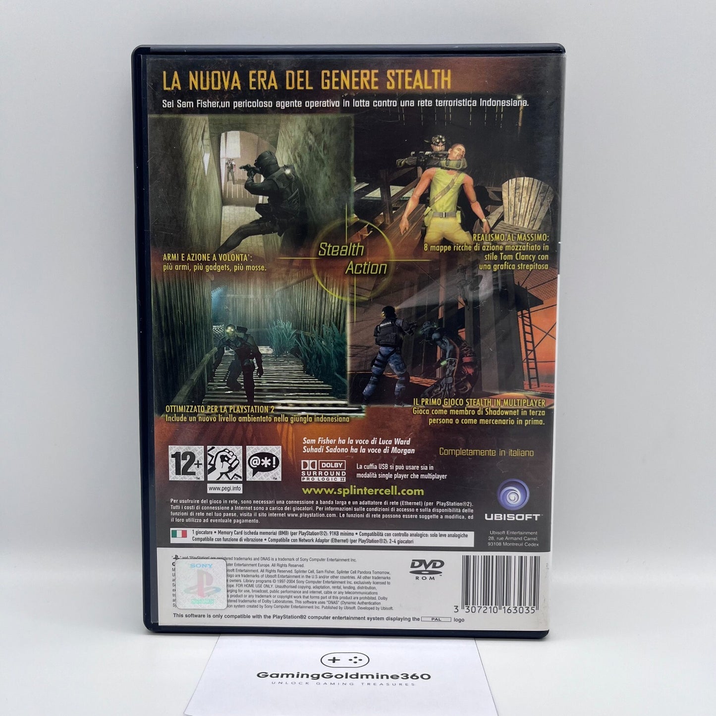 Tom Clancy's: Splinter Cell, Pandora Tomorrow, Ghost Recon 2 PS2 PAL ITA Ubisoft