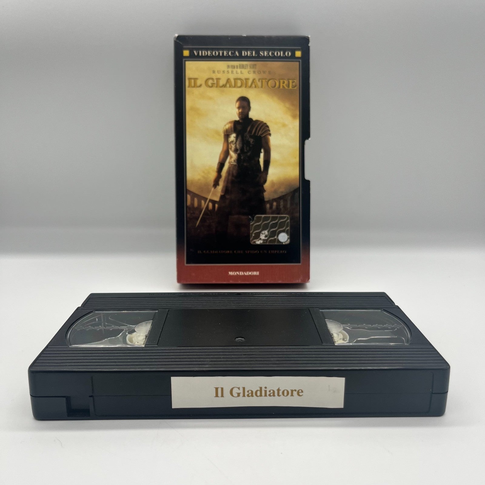 VHS Il Gladiatore 🎬 Ridley Scott 2000 Ita Mondadori Videoteca del Secolo Russel