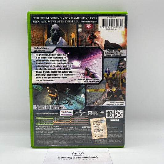 The Chronicles of Riddick: Escape from Butcher Bay XBOX Italiano Completo Sierra
