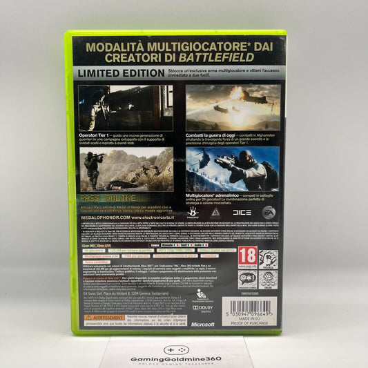 Medal Of Honor Limited Edition Xbox 360 Italiano Completo con Manuale COME NUOVO