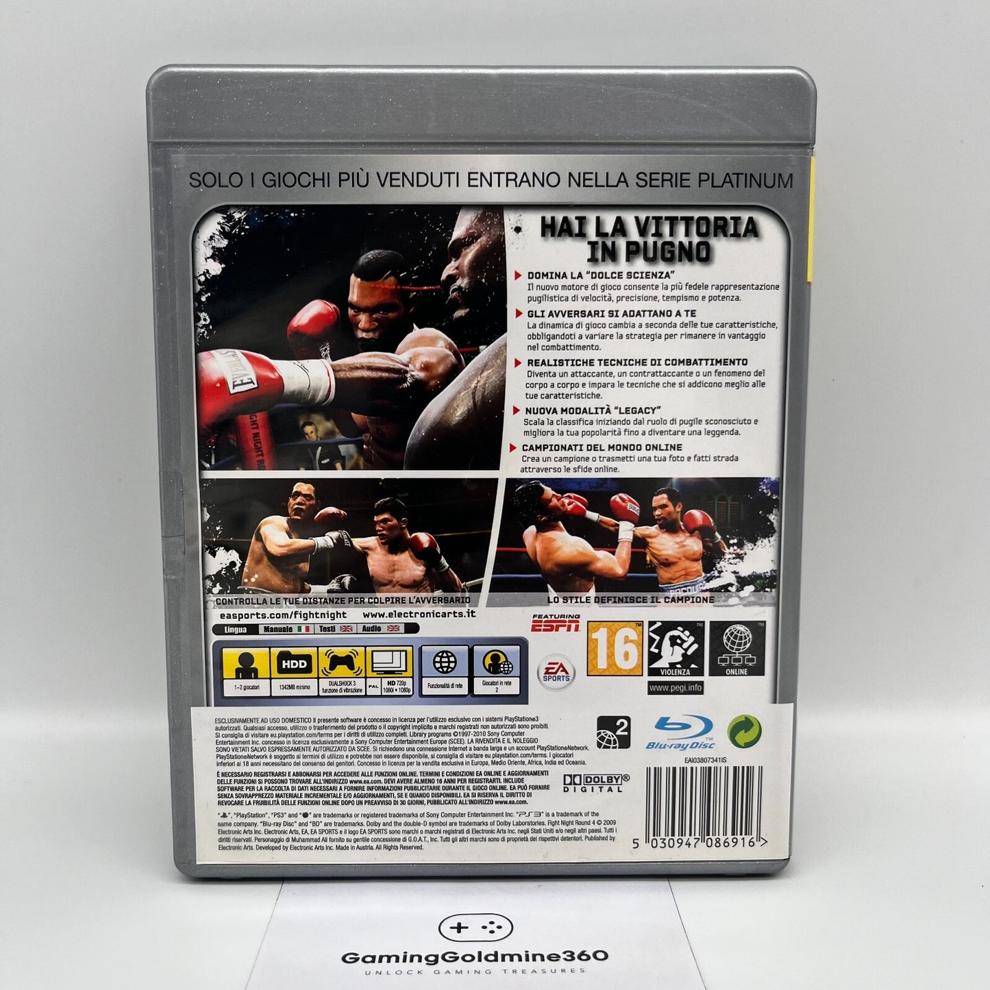 Fight Night Round 4 PS3 Italiano Completo con Manuale PAL EA Sony PlayStation 3