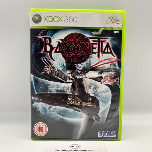 BAYONETTA Xbox 360 Completo con Manuale PAL Gioco Sega Microsoft OTTIMO
