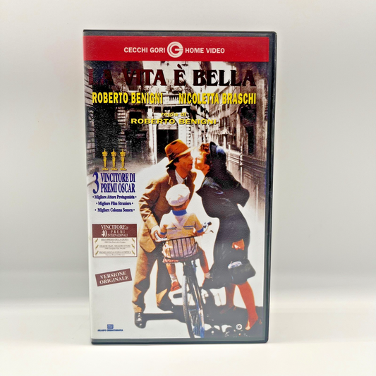 VHS La Vita è Bella 🎬 Roberto Benigni 1997 Ita Cecchi Gori Home Video