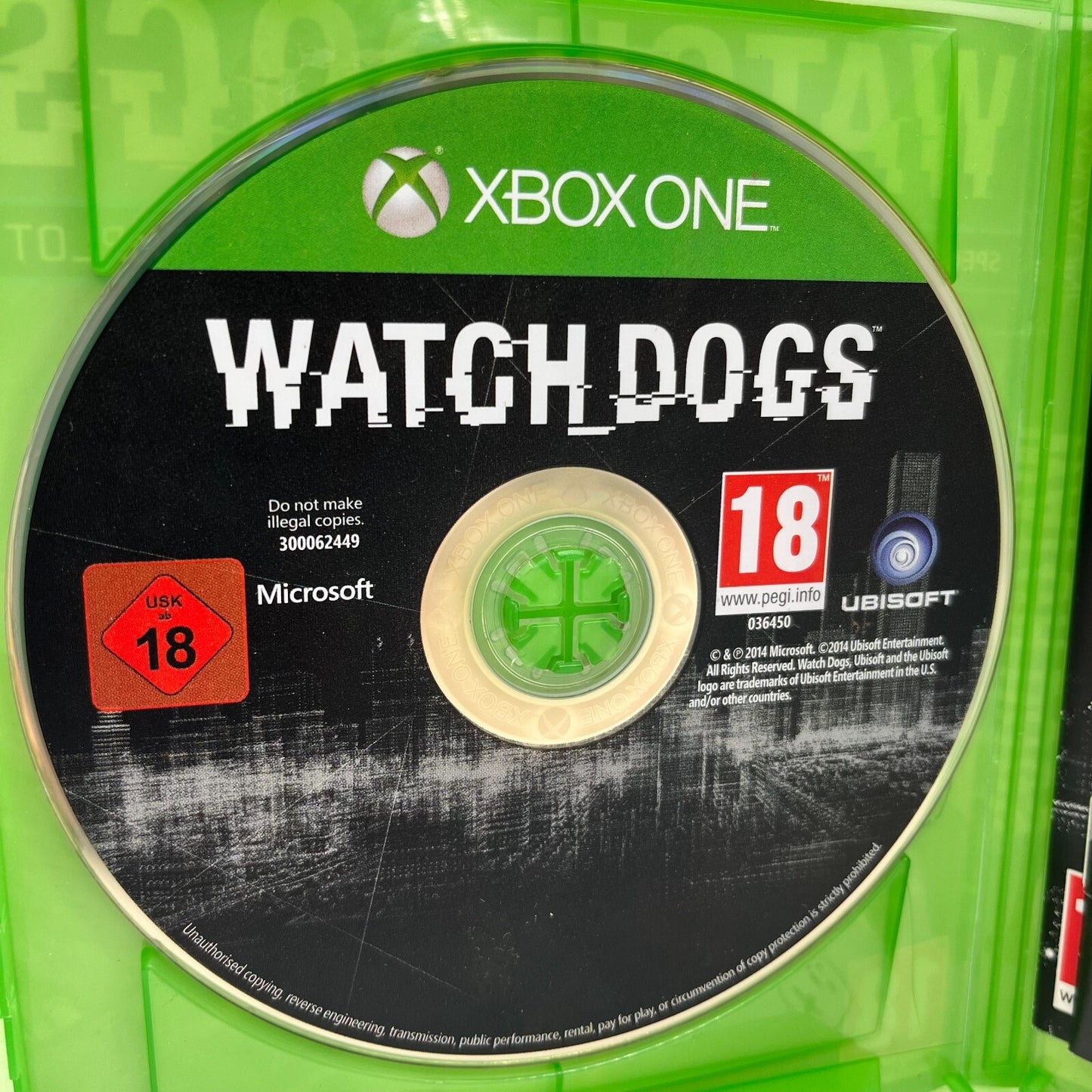WATCH DOGS Xbox One Italiano Completo con Manuale Ubisoft Microsoft Gioco Hacker