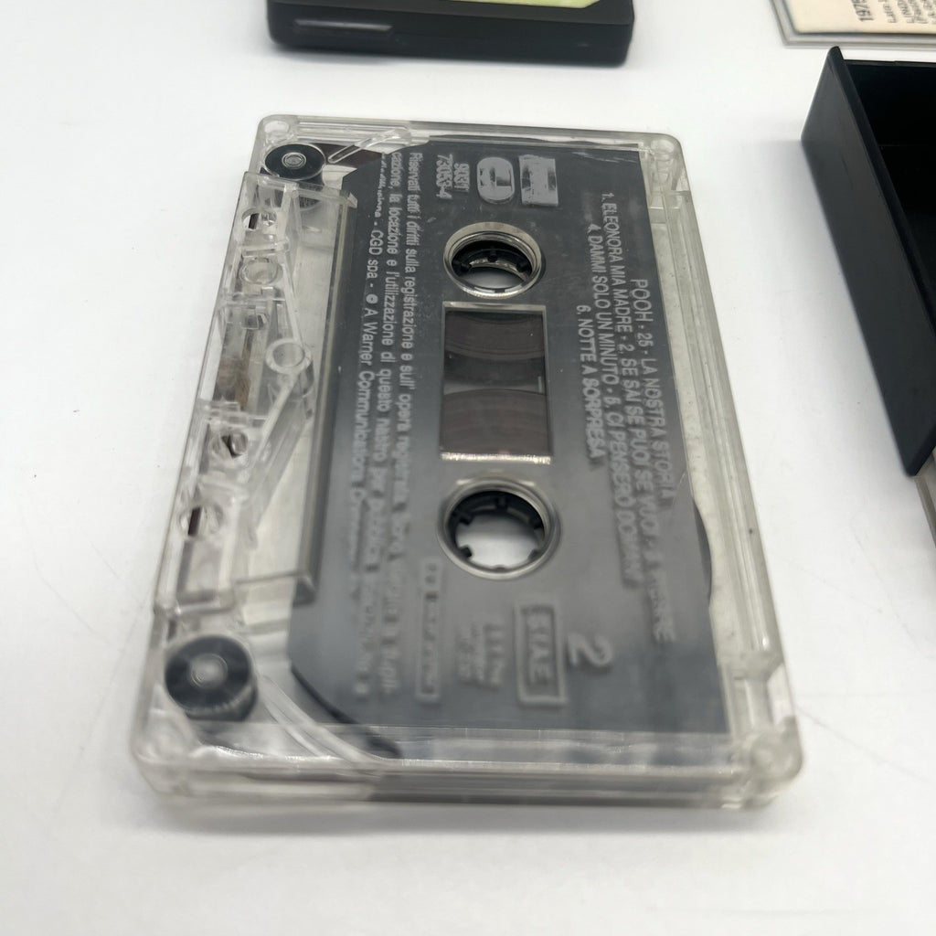 Pooh Lotto 2 Musicassette MC 1975-1978 e 25 La Nostra Storia CGD Italiana