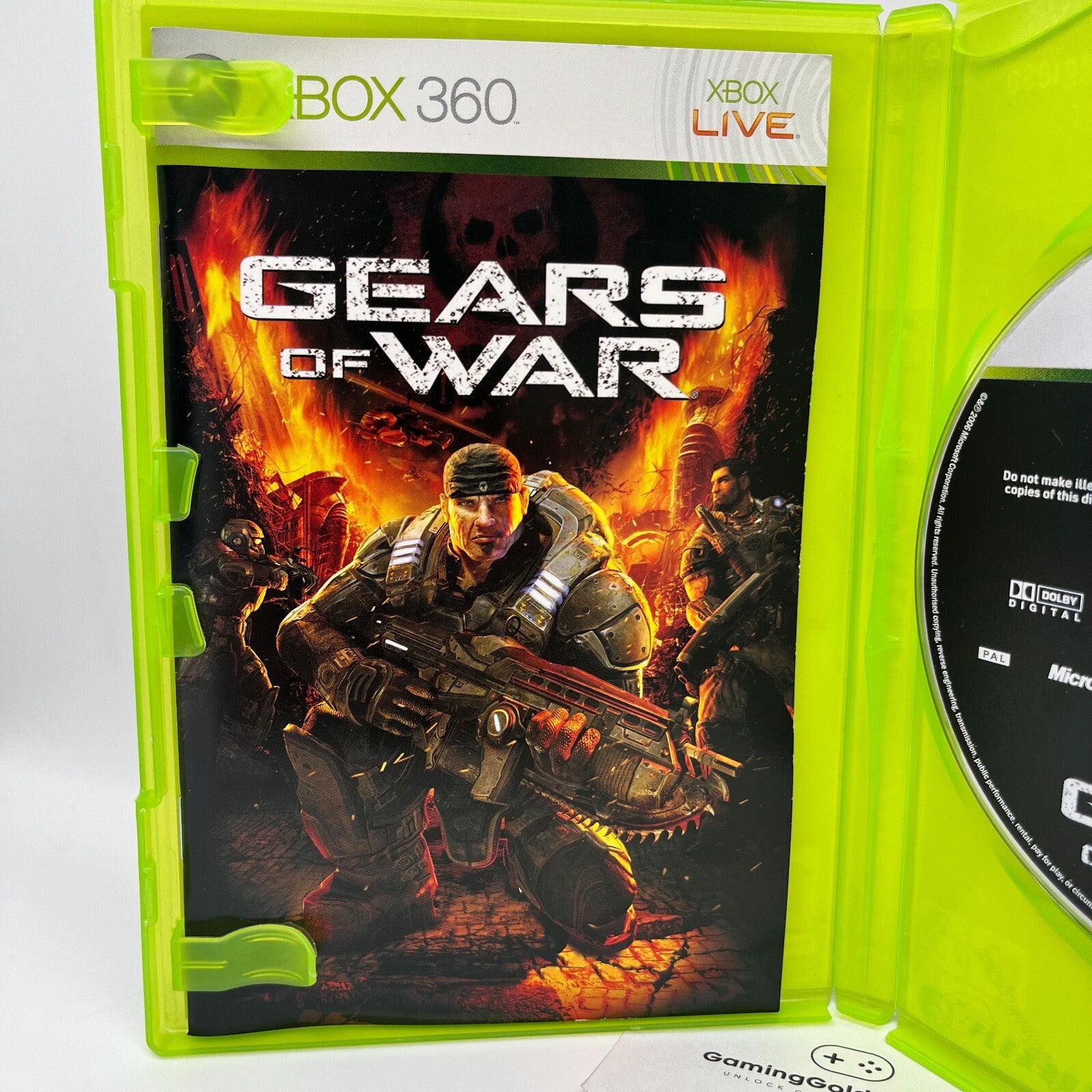 Gears of War Xbox 360 Italiano Completo con Manuale PAL Epic Microsoft ComeNuovo