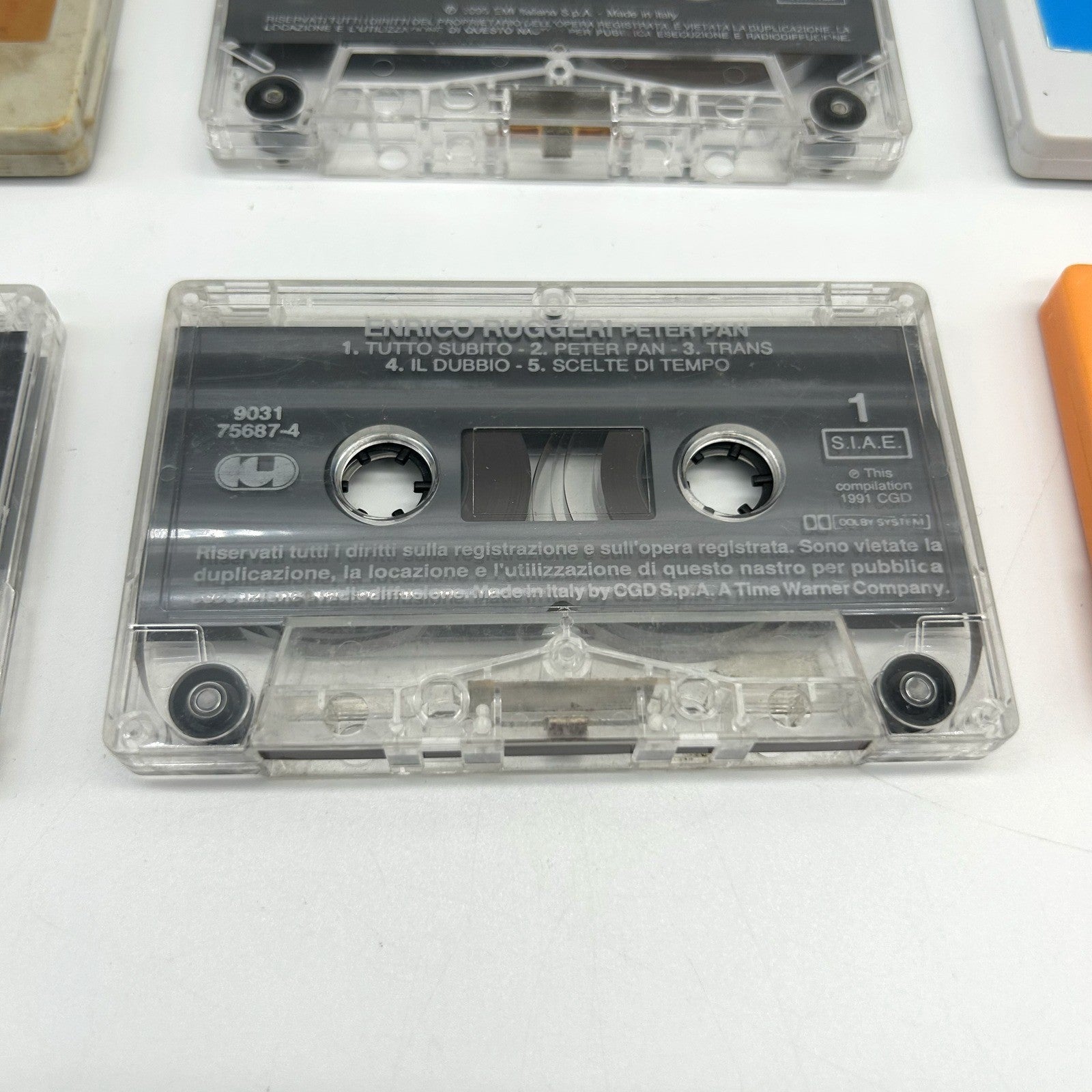 Lotto 6 Musicassette Anni 80 90 MC Mango Nomadi Ruggeri Compilation Italiane