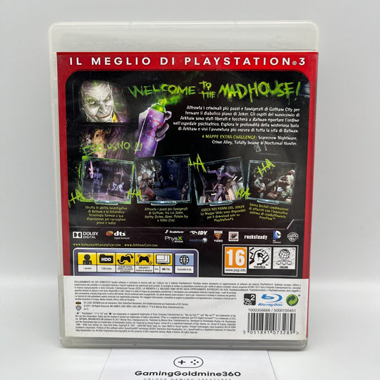 BATMAN Arkham Asylum GOTY Edition PS3 Italiano Completo PAL Sony PlayStation 3