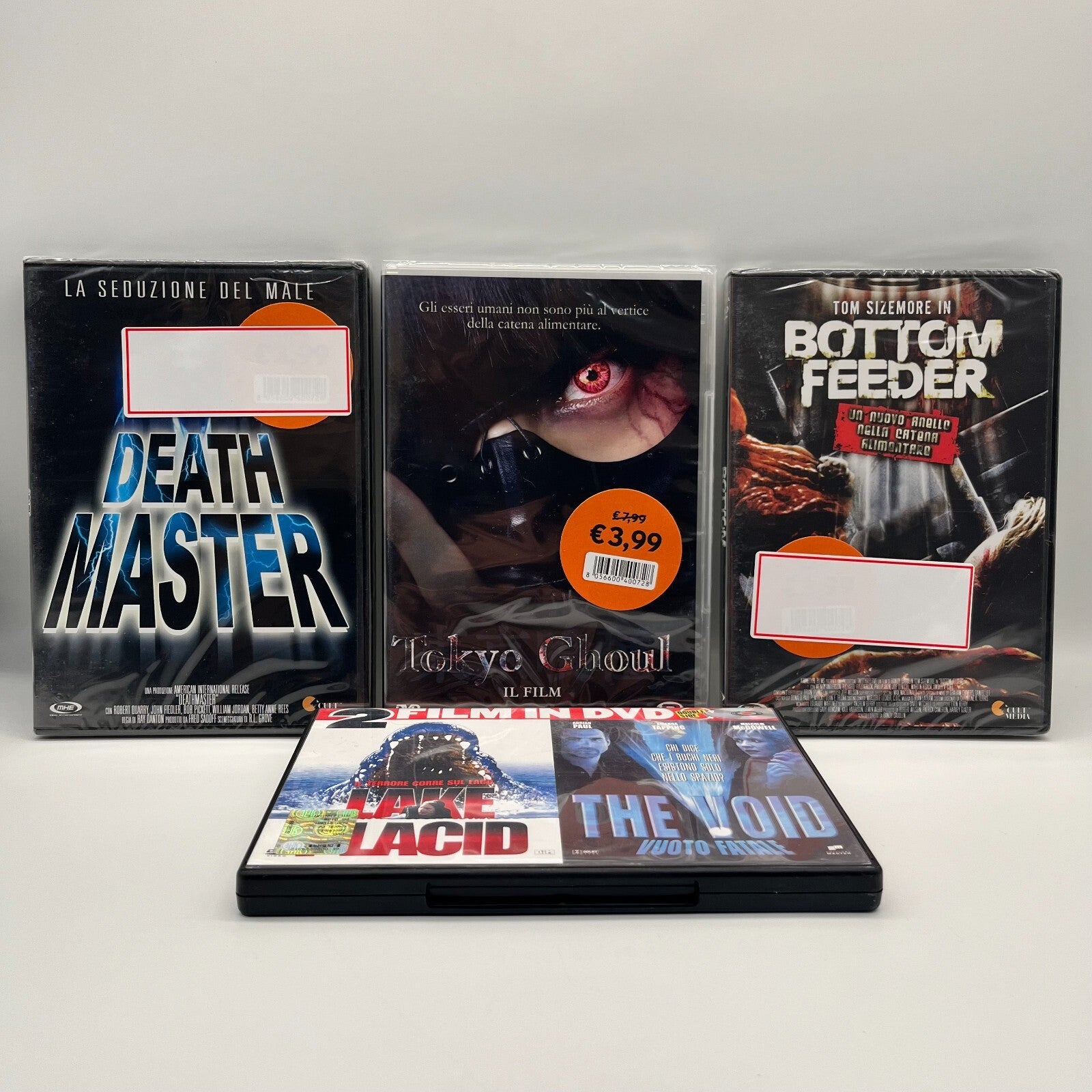 Death Master+Tokyo Ghoul+Bottom Feeder+Lake Placid+The Void DVD Film Horror ITA