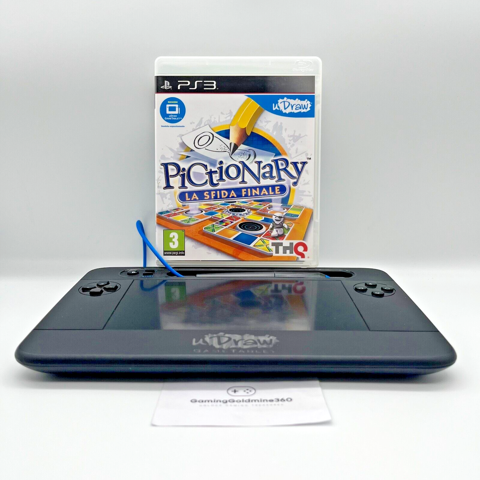 U-DRAW Pad (senza usb) + Pictionary PS3 Italiano Completo PAL Sony PlayStation 3