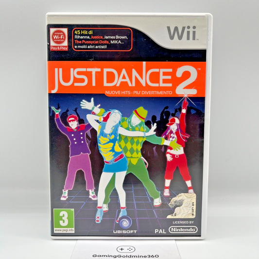 Just Dance 2 Nintendo Wii Italiano Completo Manuale Ubisoft Gioco Danza Ballo