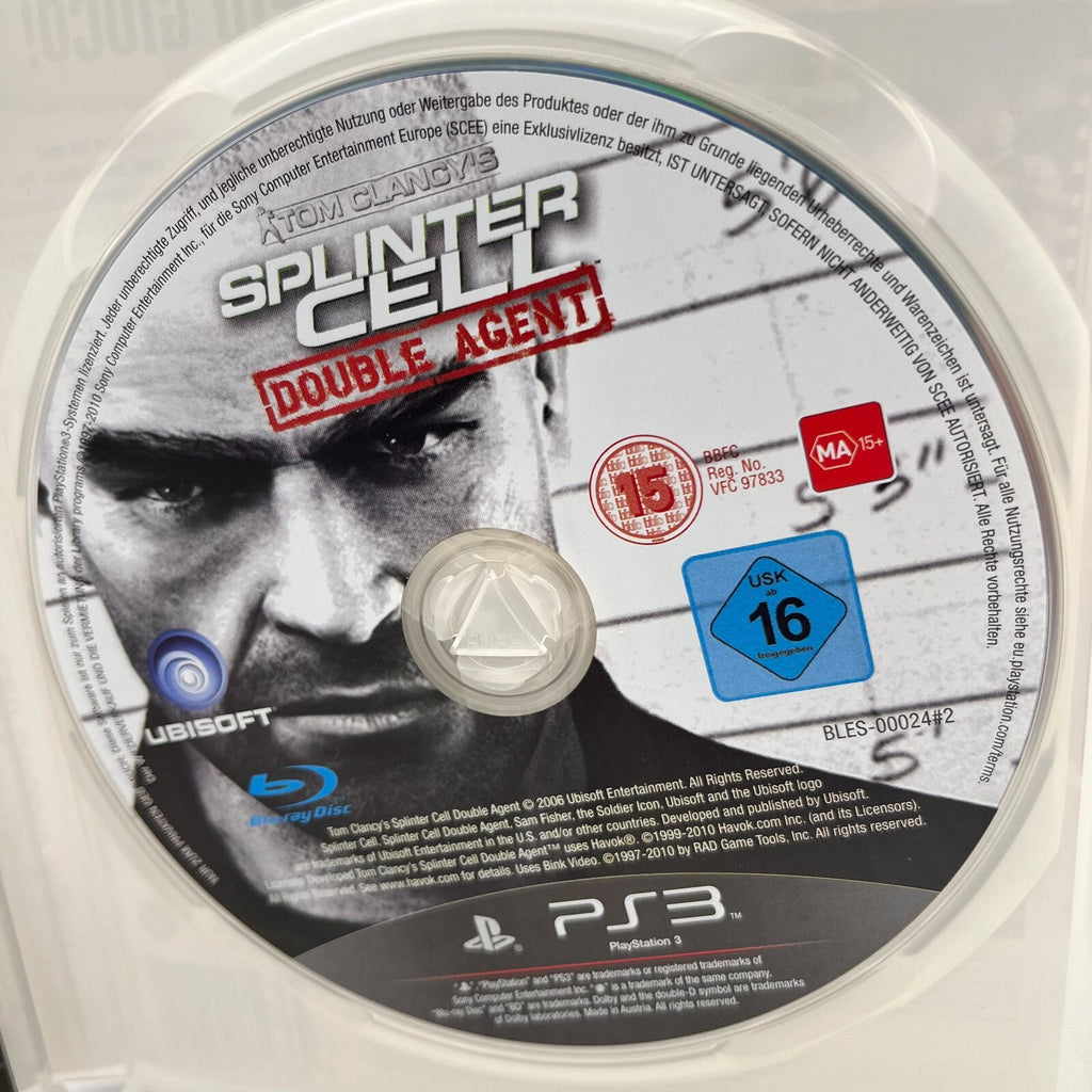 TOM CLANCY'S Splinter Cell Double Agent+HAWX PS3 Italiano Completi PAL Sony TOP