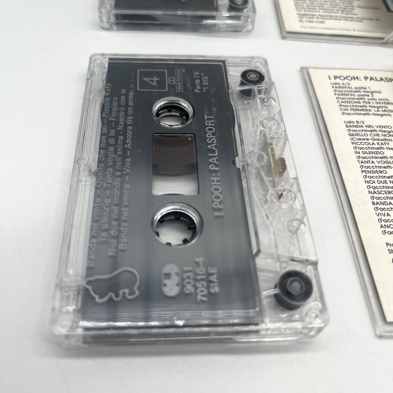 Pooh Palasport Musicassetta Doppia MC CGD 1982 Live Italiana Vintage Testata